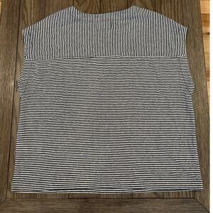 Madewell Women's Blue White Stripped Boxy Linen Blend Sleeveless Top S NWT